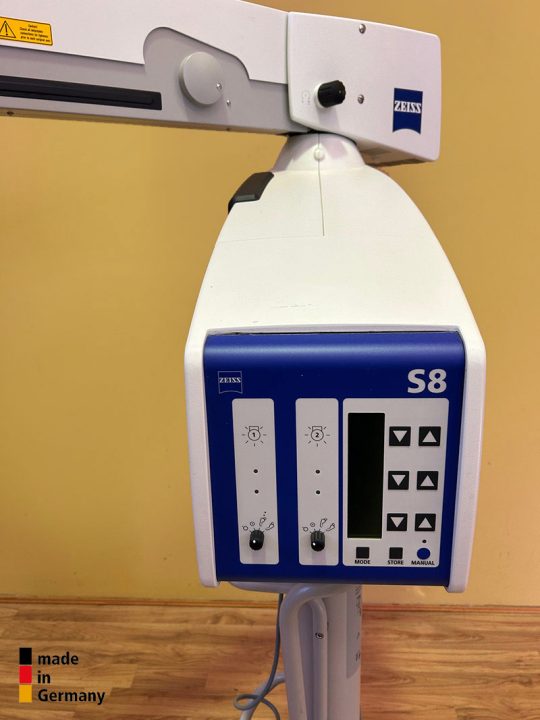Carl Zeiss VISU 200 with Stereoscopic Co-observation Attachment (assistant Microscope) on S-8 Magnetic Floor Stand.